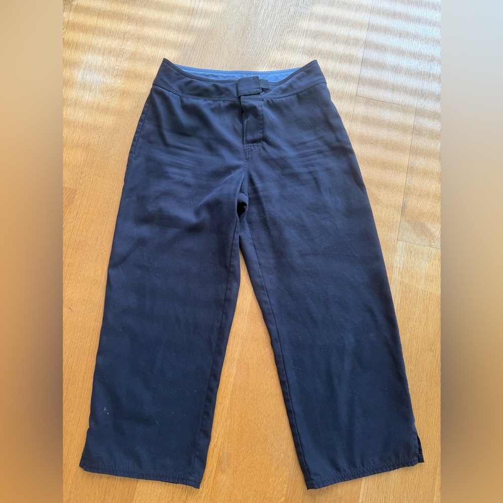 Patagonia Wide Leg Capris Black Athletic Pants Vintage PATALOHA